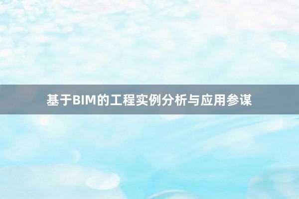 基于BIM的工程实例分析与应用参谋